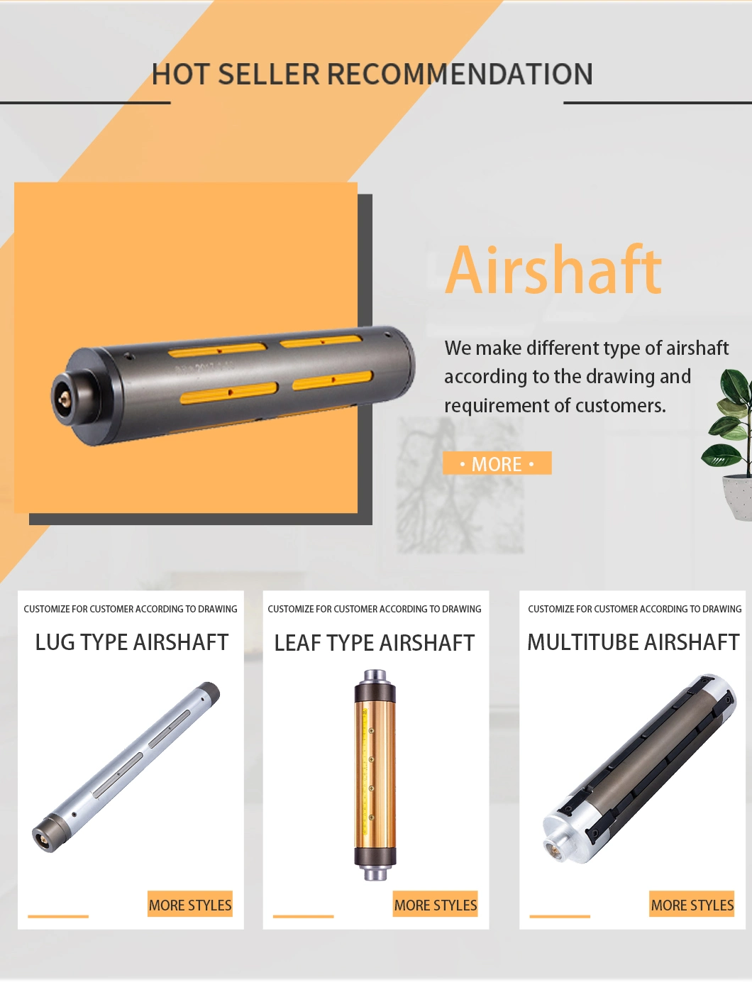 Aluminum Type Air Shaft with Air Expanding Shaft Roller Strip for Airshaft and Pneumatic Shaft Roller and Air Expansion Shaft