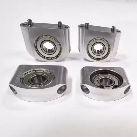 Le prototype en aluminium de commande numérique par ordinateur de fabrication faite sur commande partie le service de rotation de fraisage de commande numérique par ordinateur